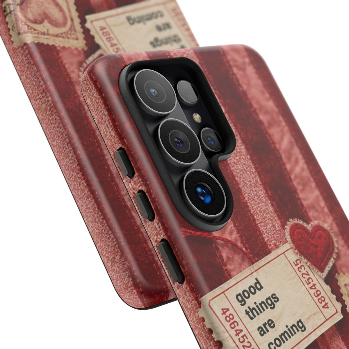 “Good Things Are Coming” Red Phone Case