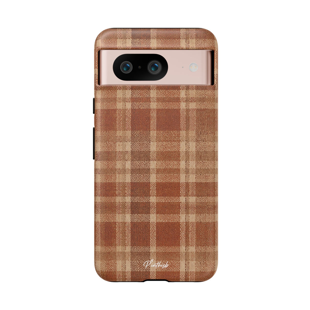 Rustic Brown Cozy Plaid Tough Case