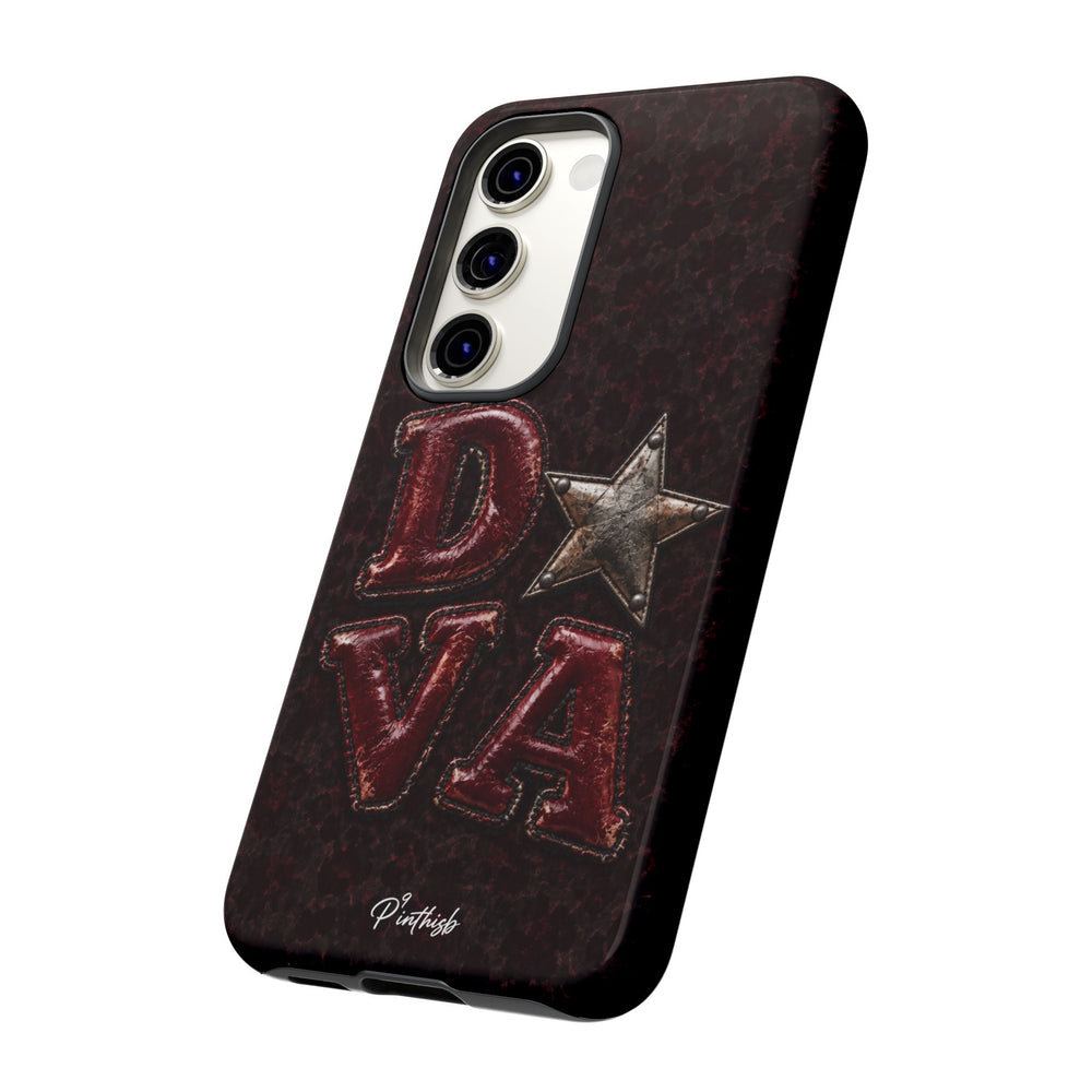 Geometric Blue Diamond Tough Phone Case