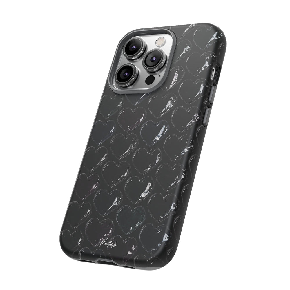 Black Pop Hearts Tough Case