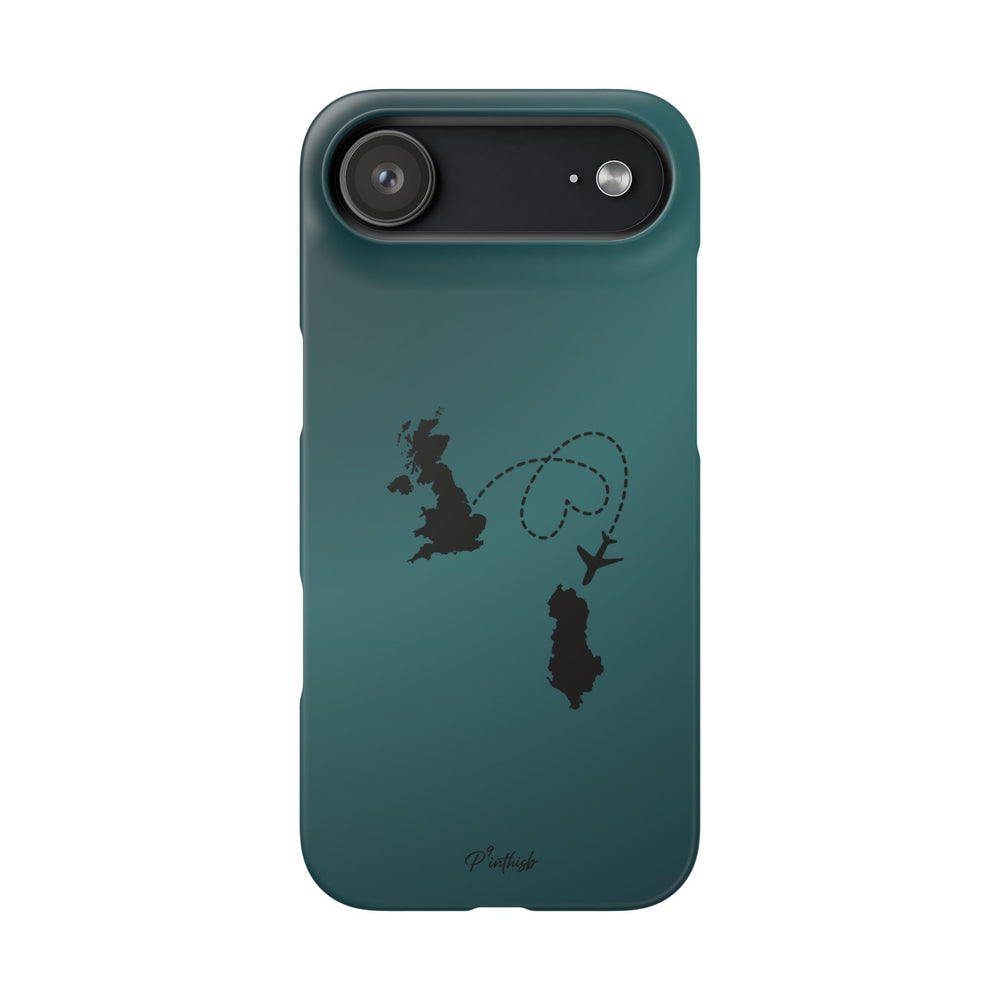 Copy of UK to Albania Pink Snap Phone Case