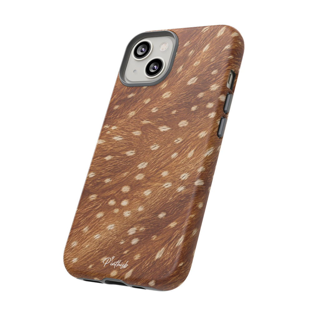 Caramel Deer Pattern Tough Case