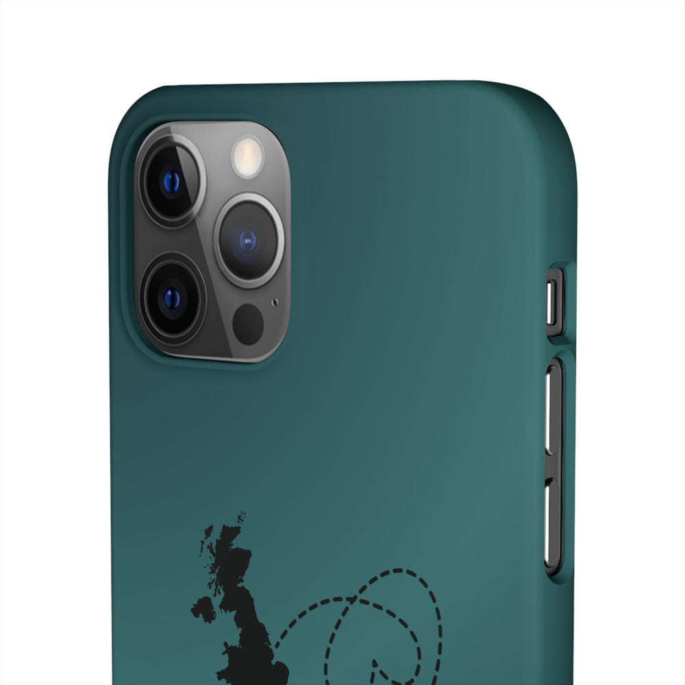 Copy of UK to Albania Pink Snap Phone Case