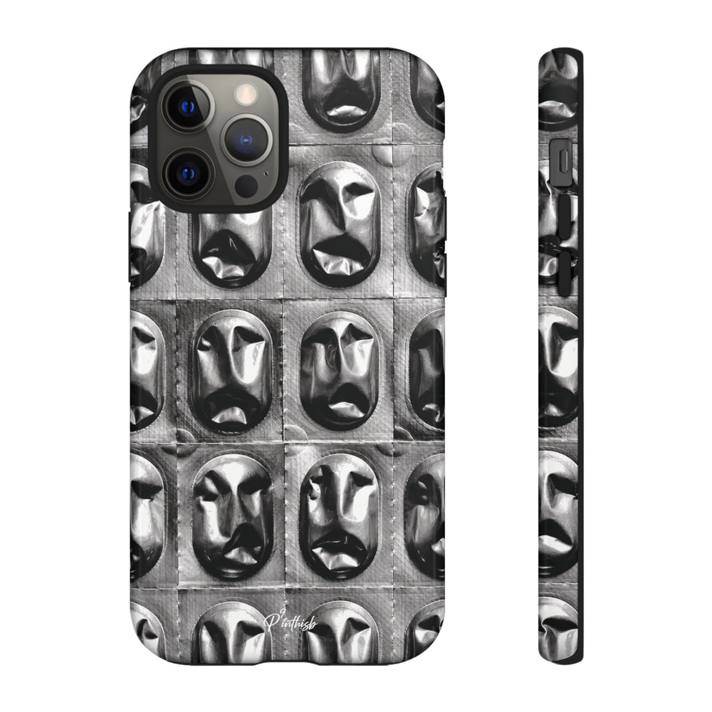 Metallic Mask Grid Tough Case