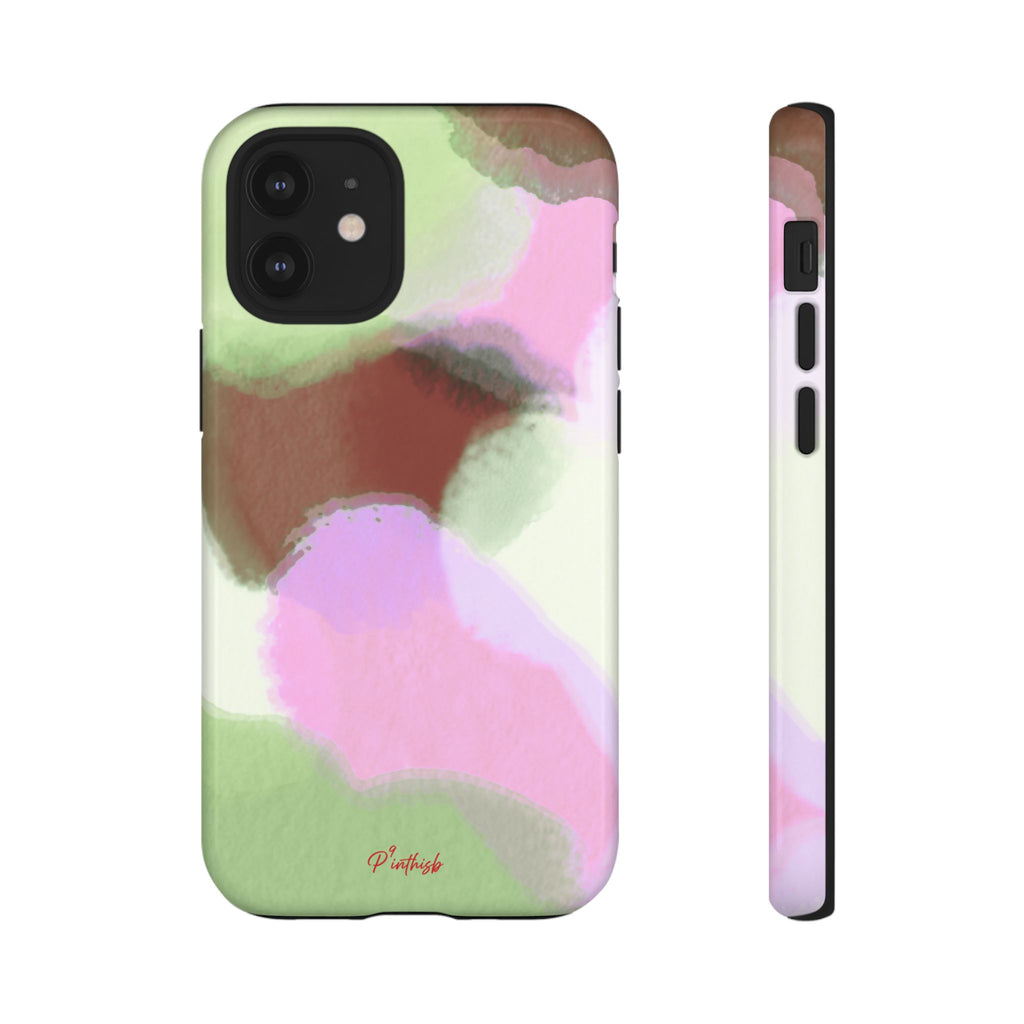 Abstract Pastel Camouflage Tough Phone Case