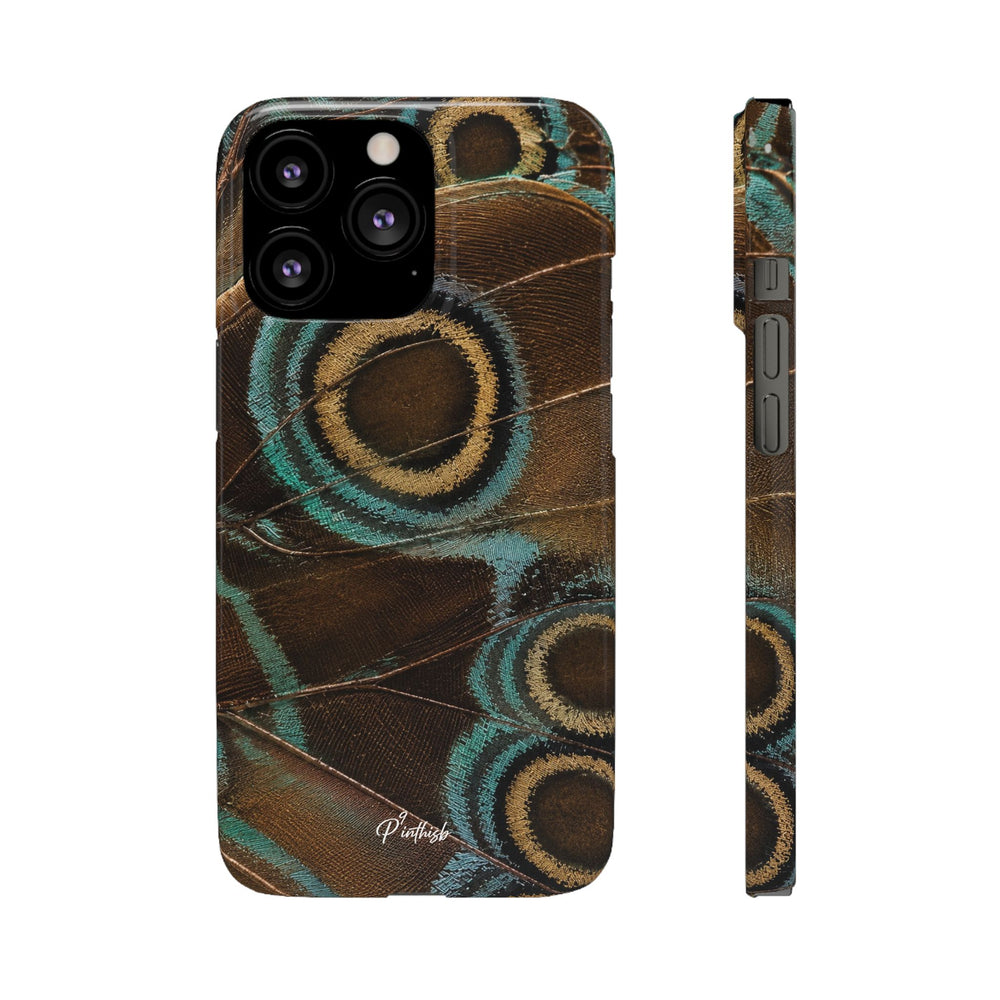 Peacock Feather Pattern Snap Case