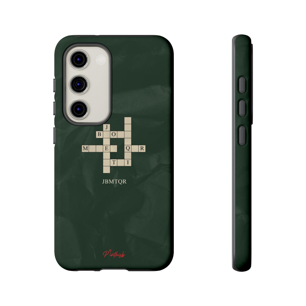 "JBMTQR crossword" Tough Phone Case
