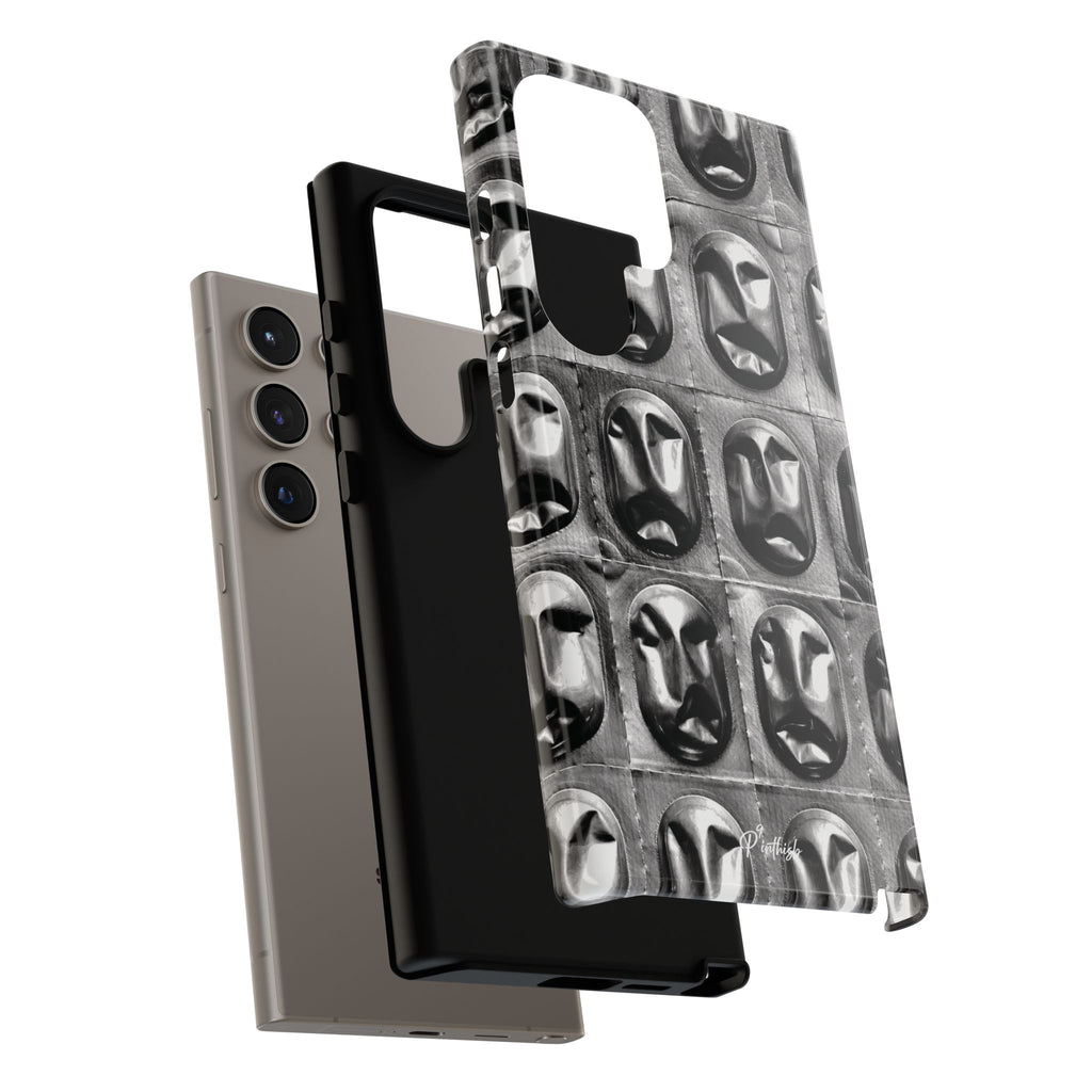Metallic Mask Grid Tough Case