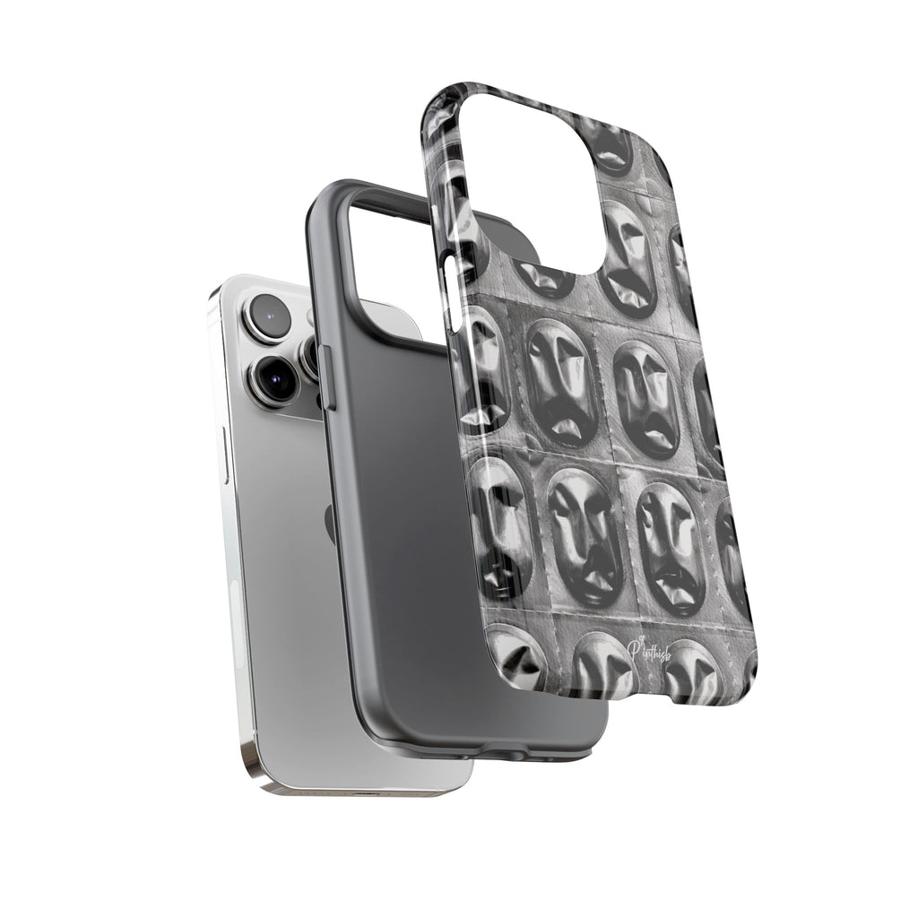 Metallic Mask Grid Tough Case