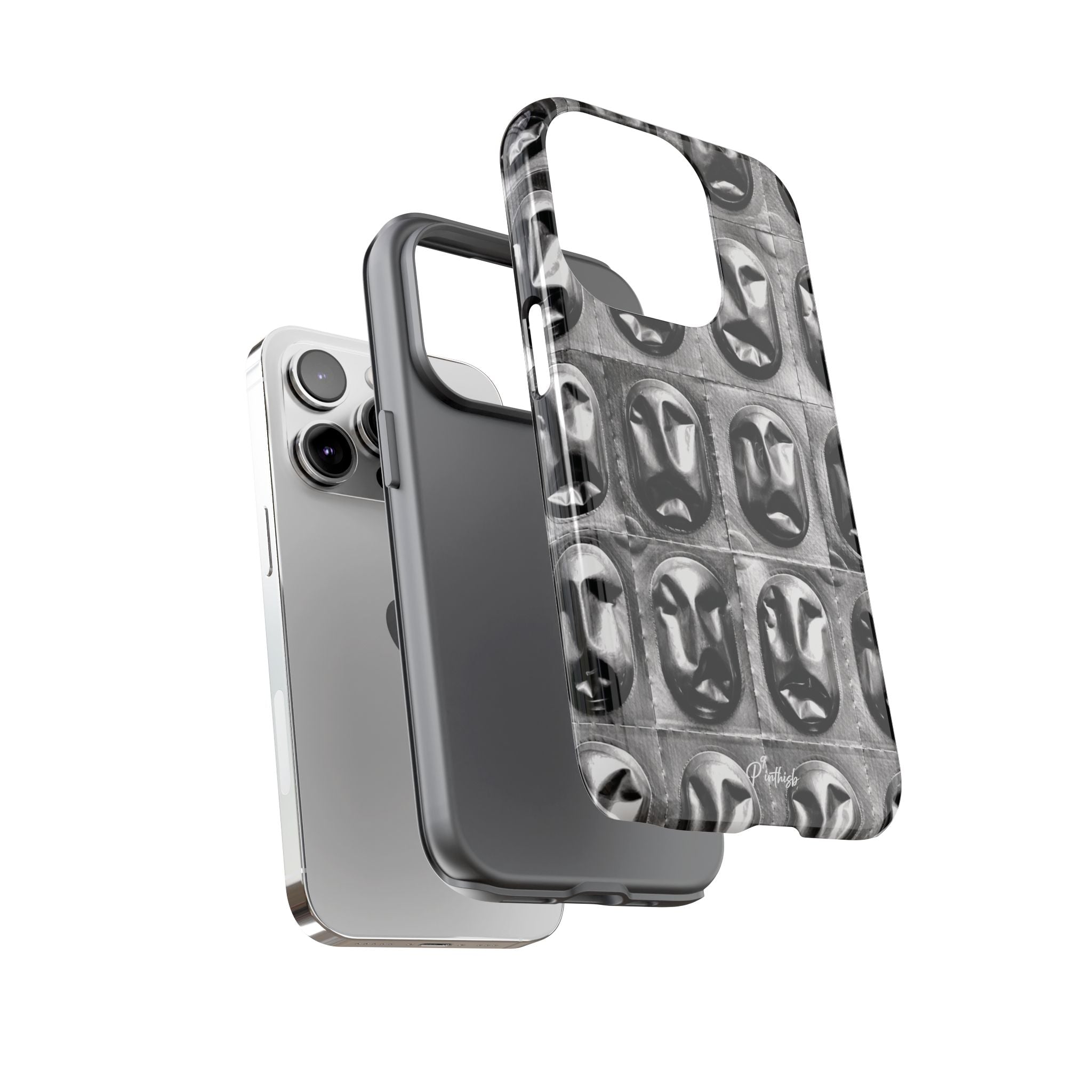 Metallic Mask Grid Tough Case