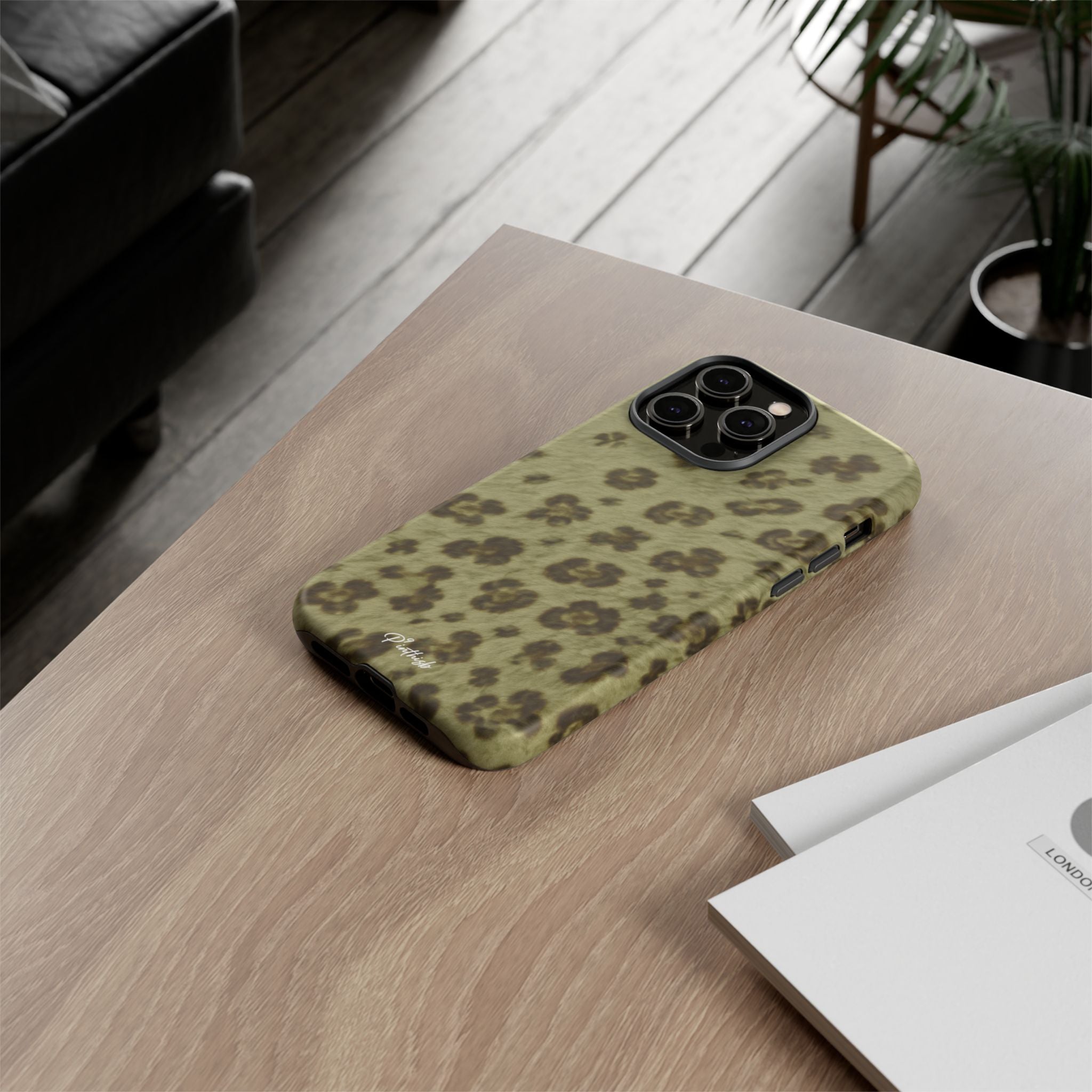 Olive Leopard Print Tough Case