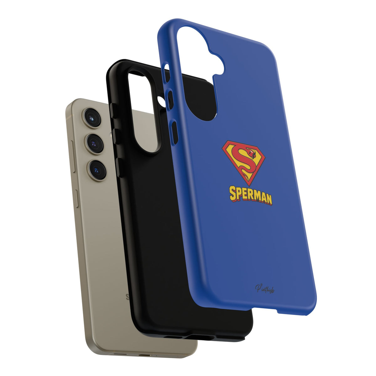 "SPERMAN" Parody Logo Tough Phone Case