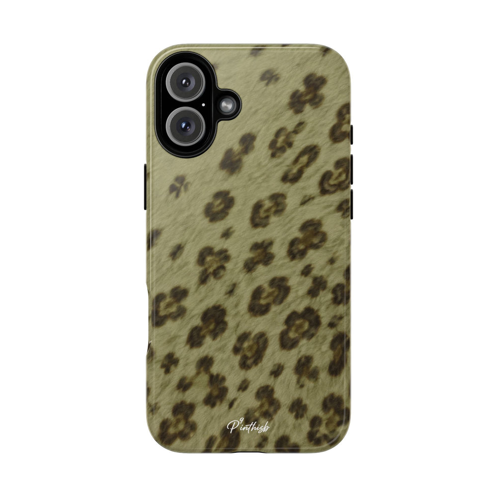 Olive Leopard Print Tough Case