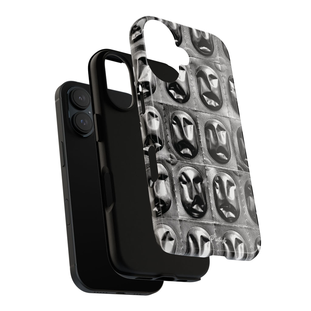 Metallic Mask Grid Tough Case