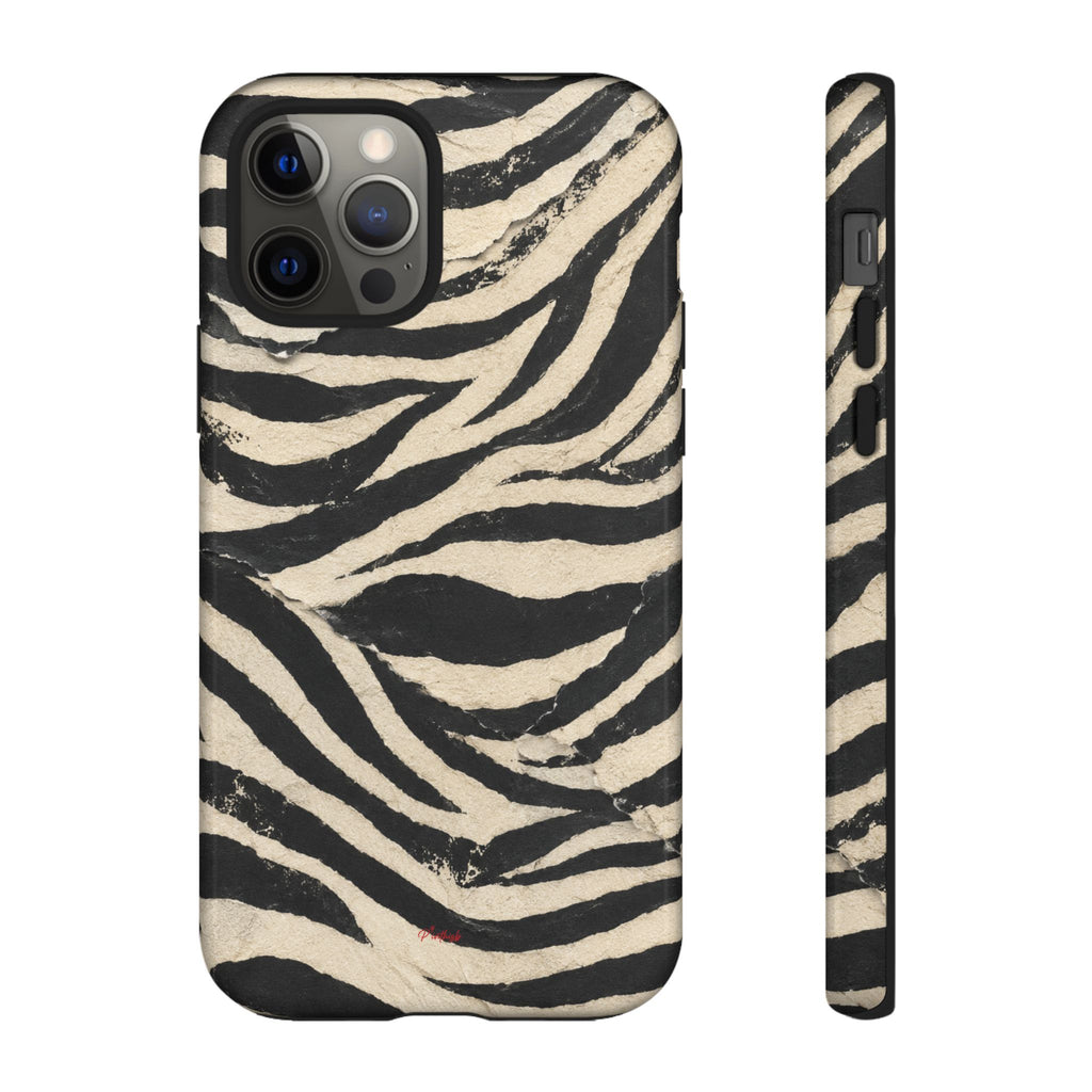 Wavy Peach & Mauve Tough Case