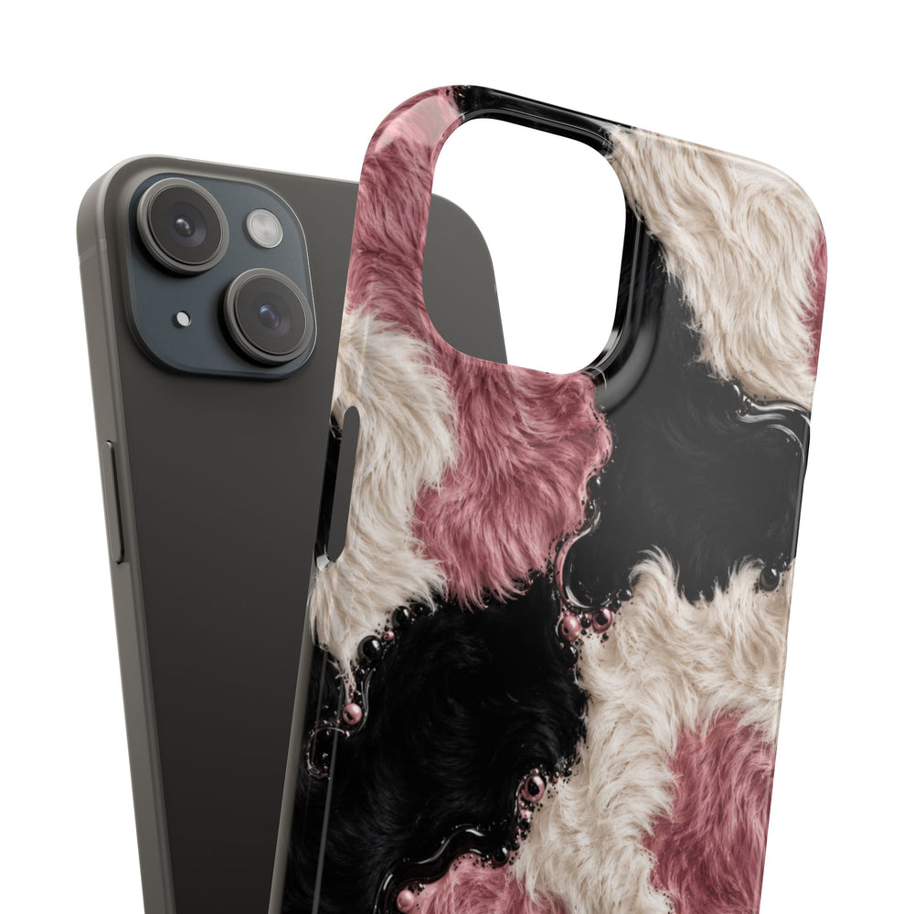 Cow Print Swirl Snap Case