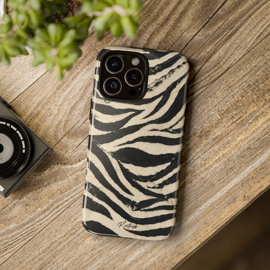 Zebra Stripe Tough Phone Case