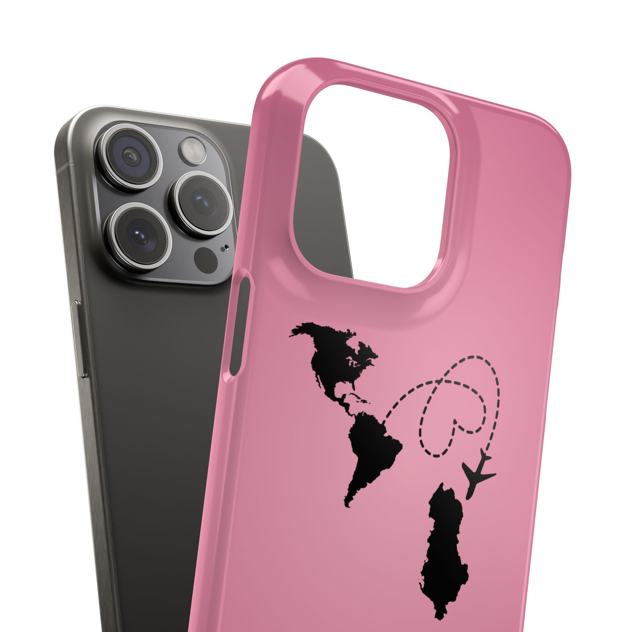 America to Albania Pink Snap Phone Case