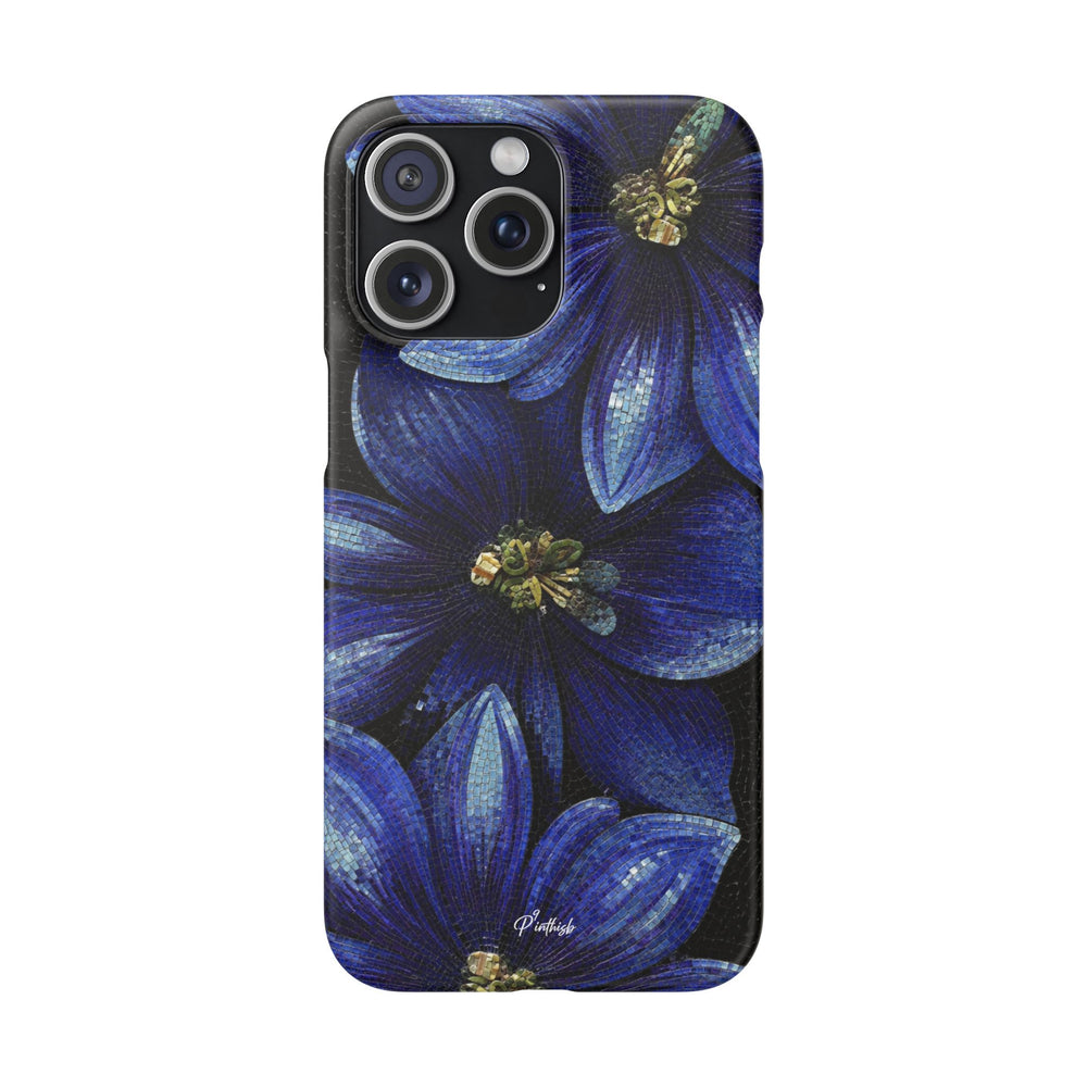 Blue Floral Snap Case