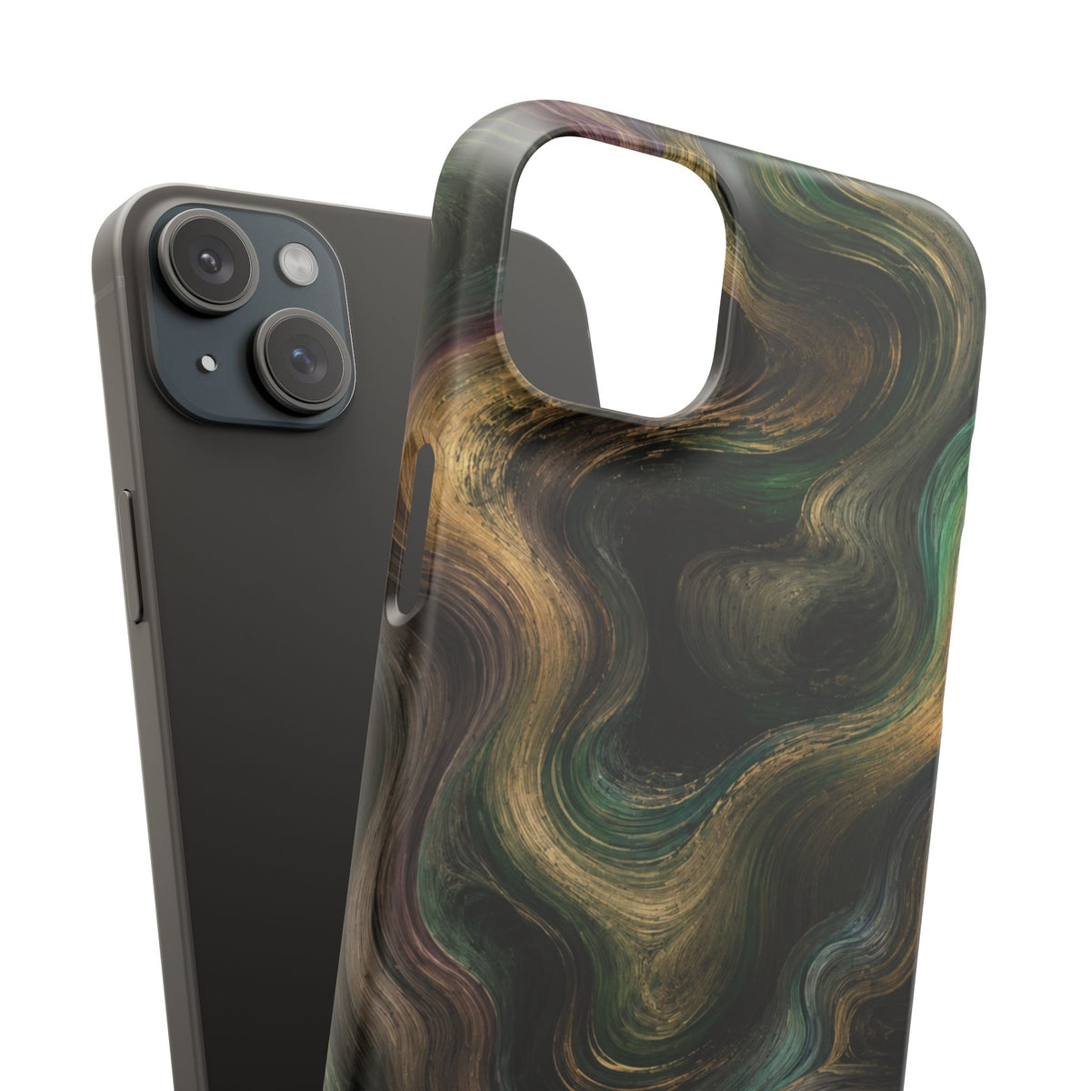 Marbled Forest Snap Phone Case