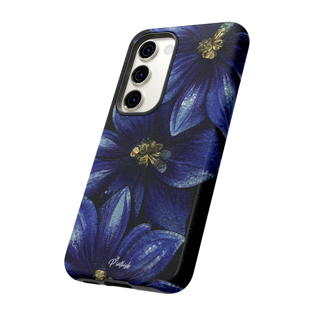 Blue Floral Tough Case