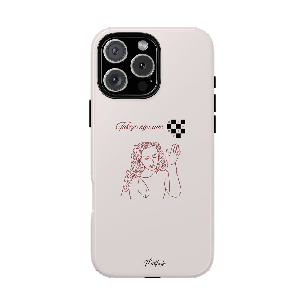 "Takoje nga une q*ja robt" tough phone case