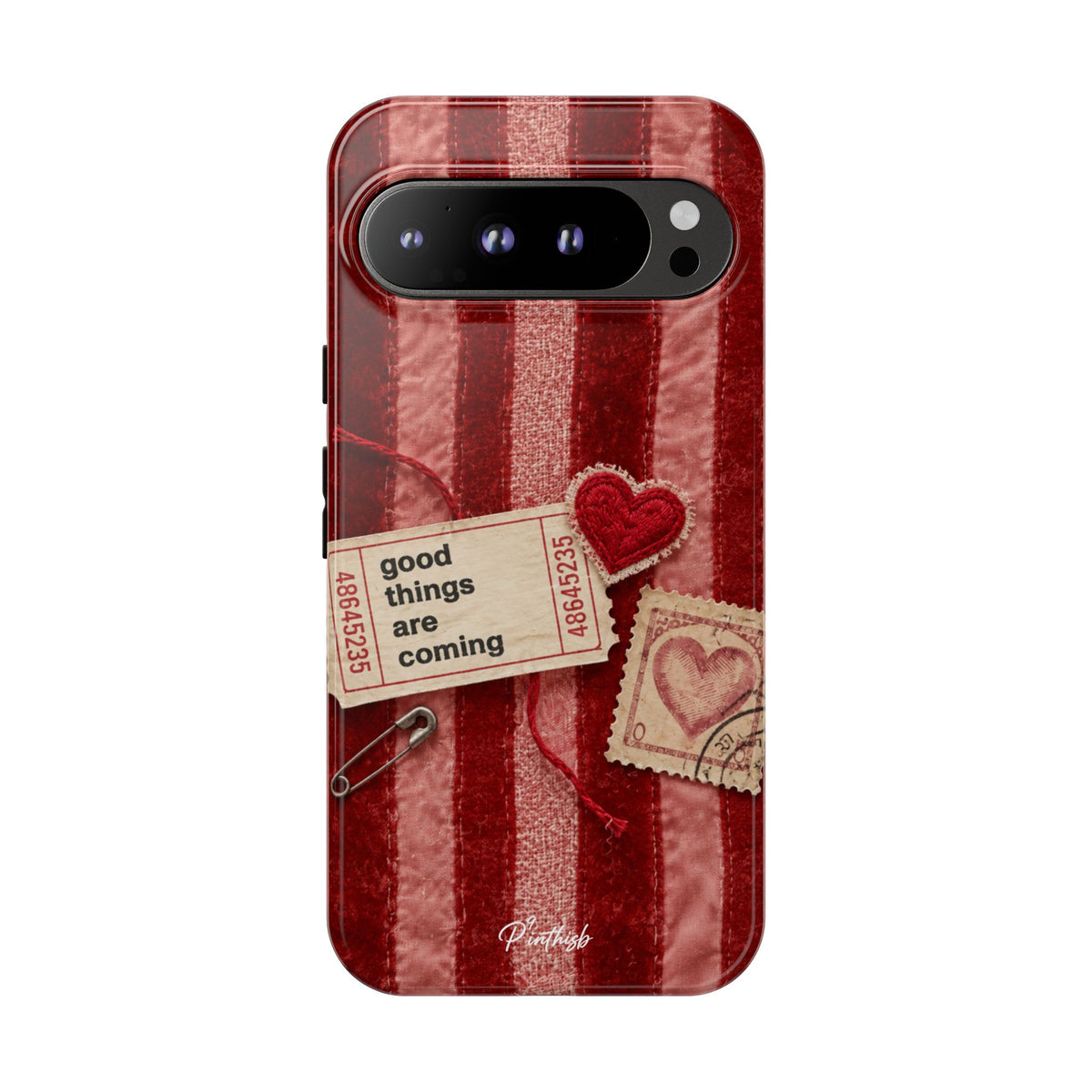 “Good Things Are Coming” Red Phone Case