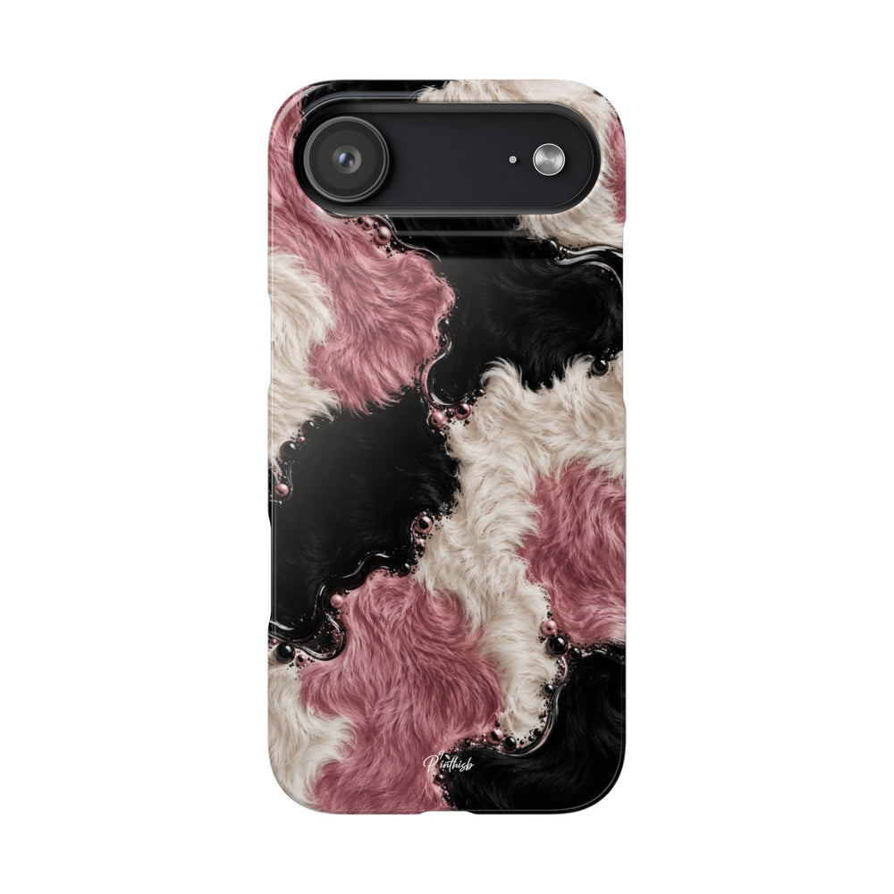 Cow Print Swirl Snap Case