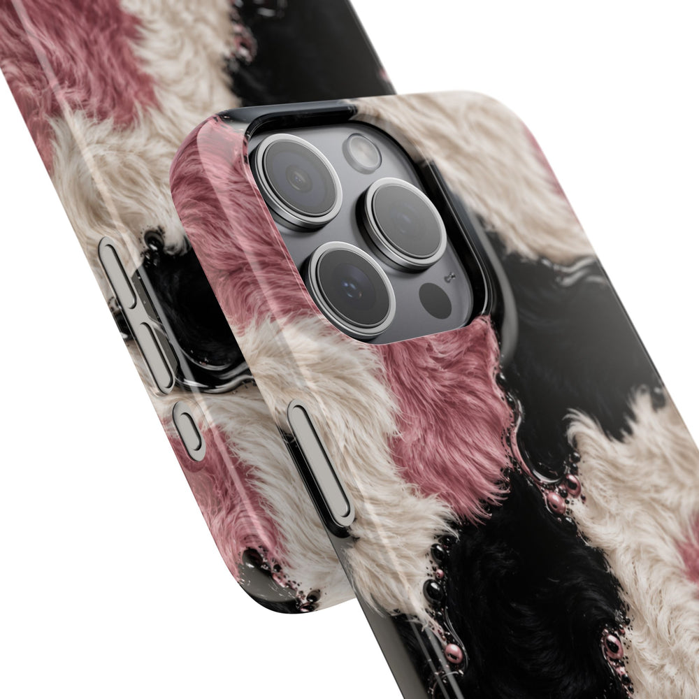 Cow Print Swirl Snap Case