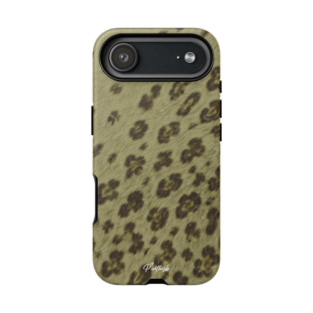 Olive Leopard Print Tough Case