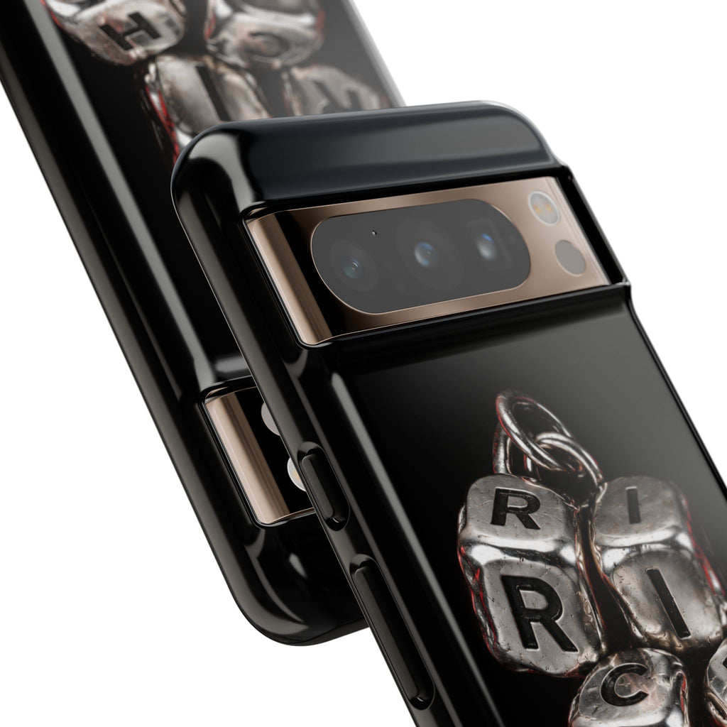 Metallic Dice 'RISK' Phone Case