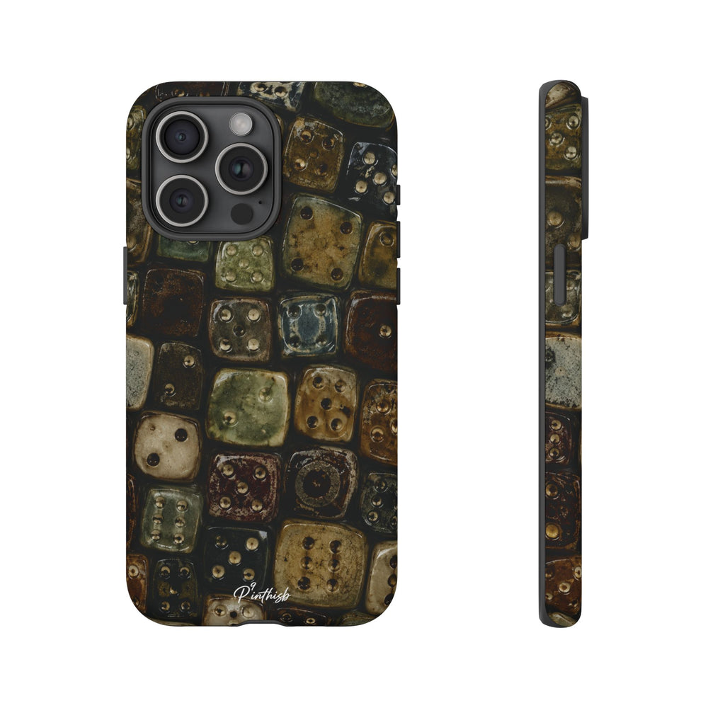 Vintage Dice Tile Phone Case