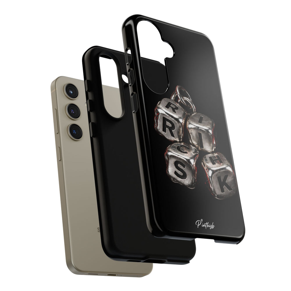 Metallic Dice 'RISK' Phone Case