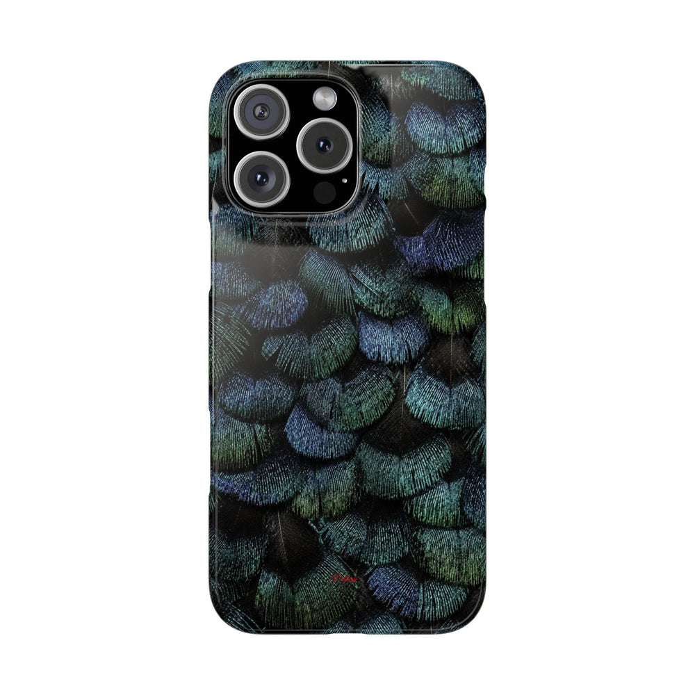 Iridescent Feather Snap Case
