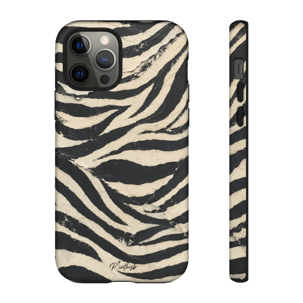 Zebra Stripe Tough Phone Case