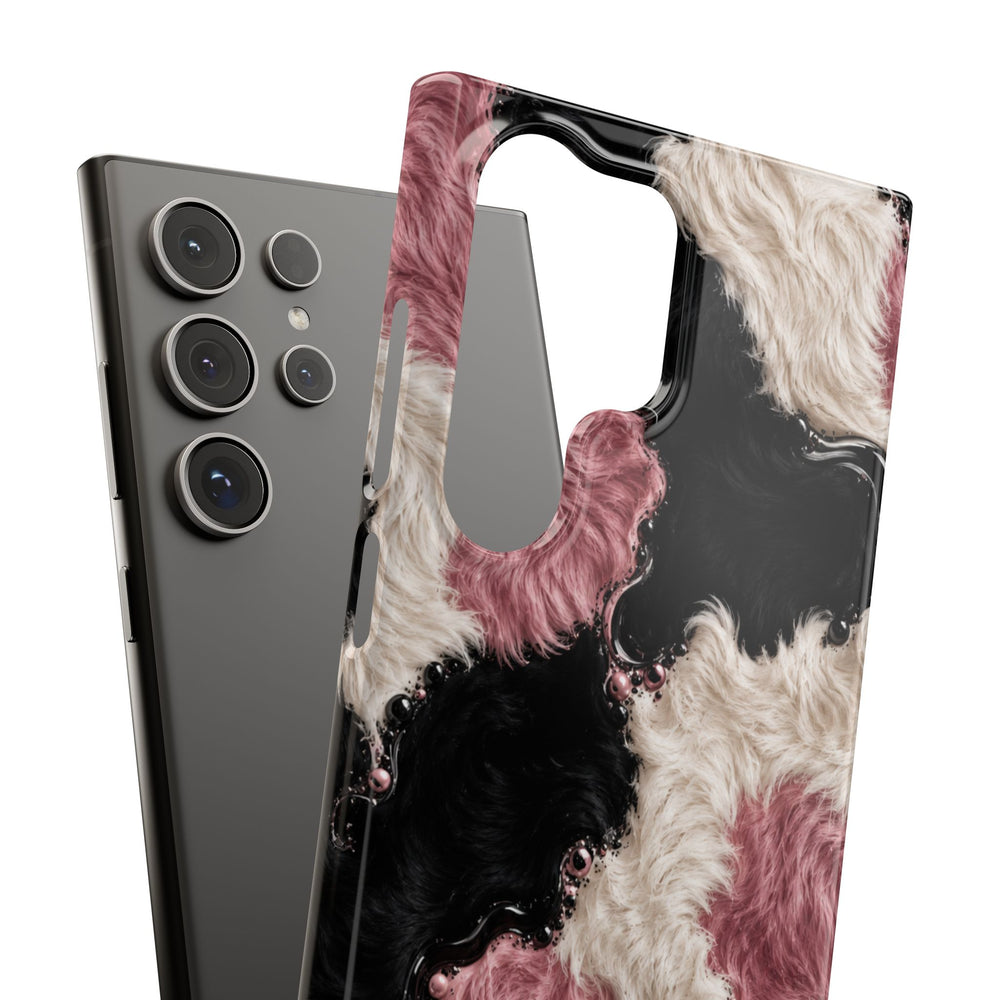 Cow Print Swirl Snap Case