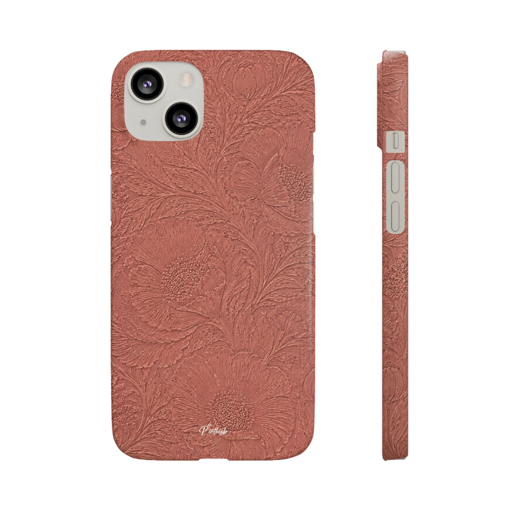 Embossed Floral Snap Case