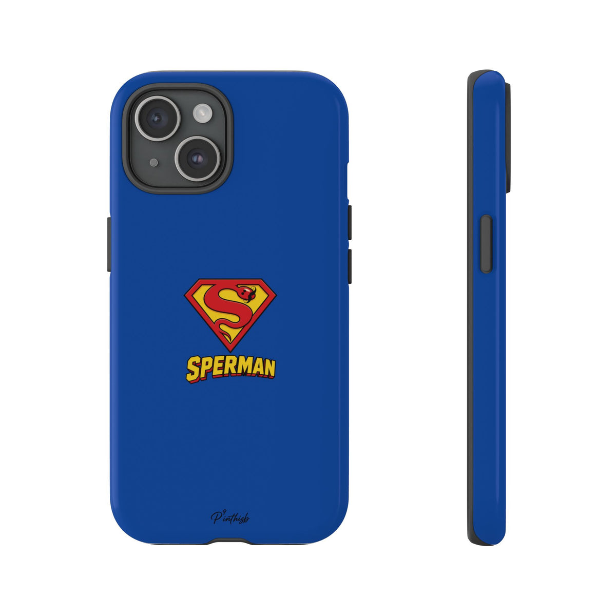 "SPERMAN" Parody Logo Tough Phone Case
