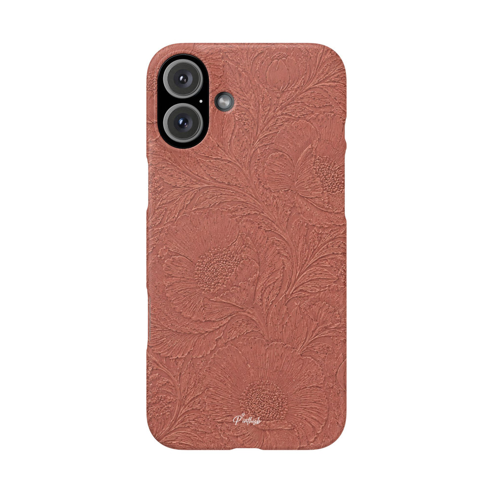 Embossed Floral Snap Case