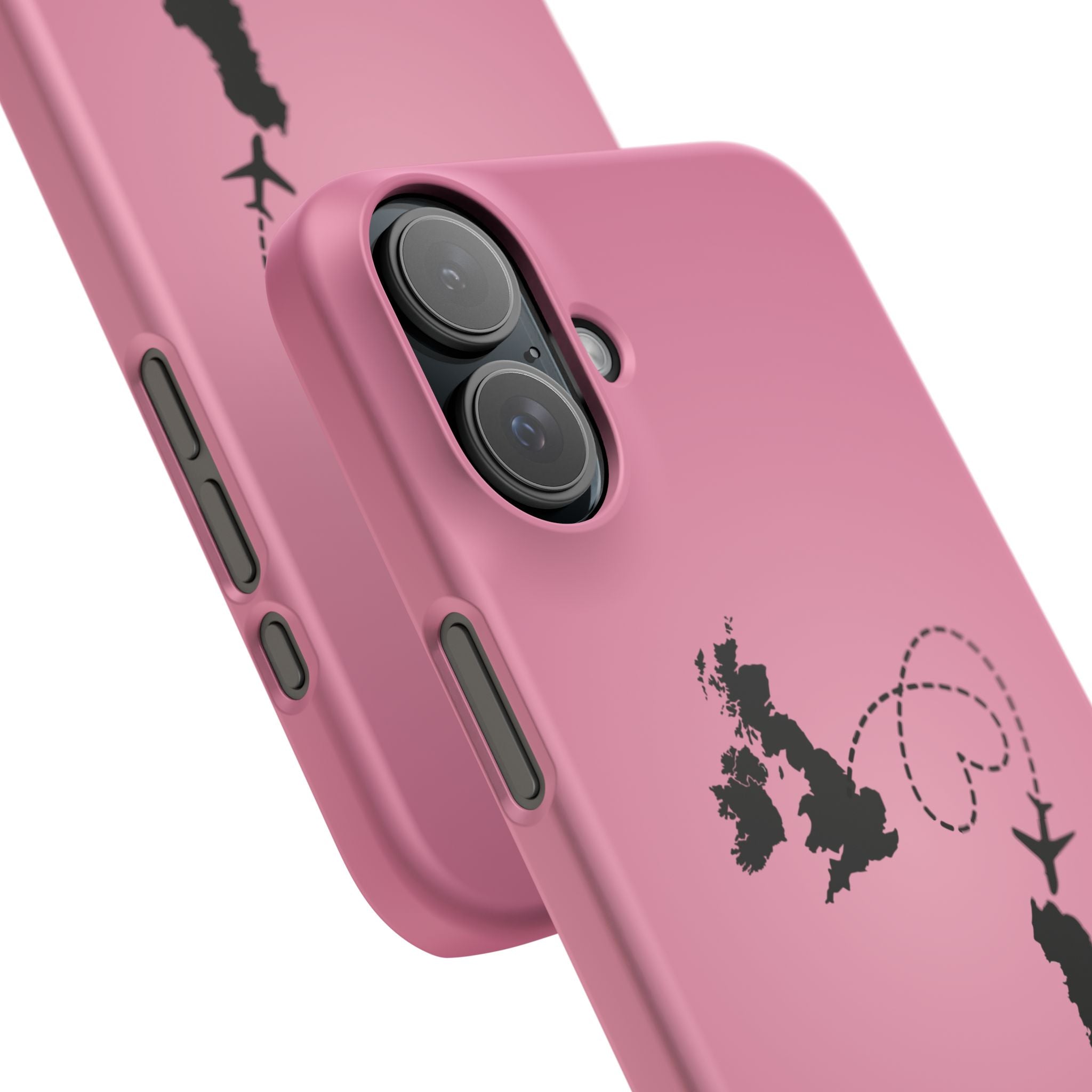 UK to Albania Pink Snap Phone Case