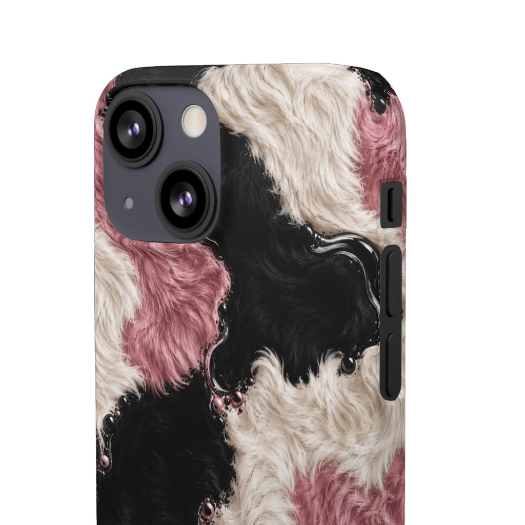 Cow Print Swirl Snap Case