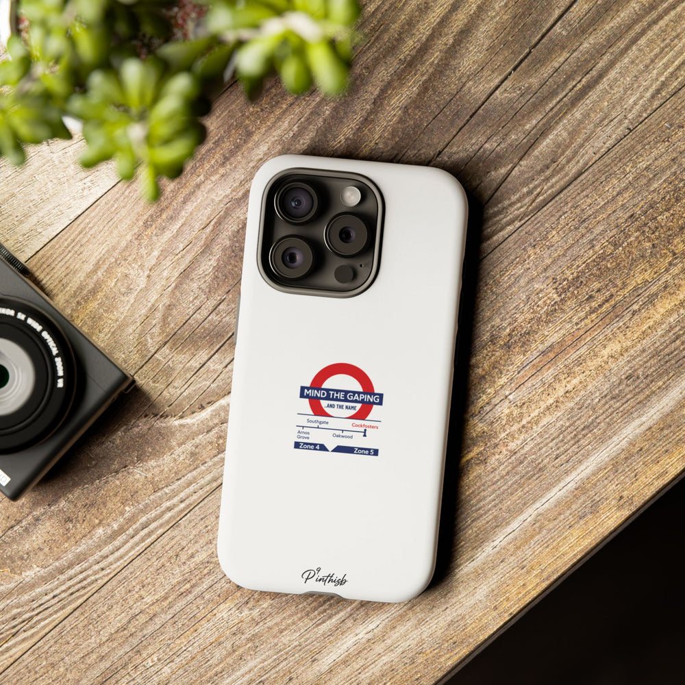 "Mind the Gaping" London Tube Parody Phone Case