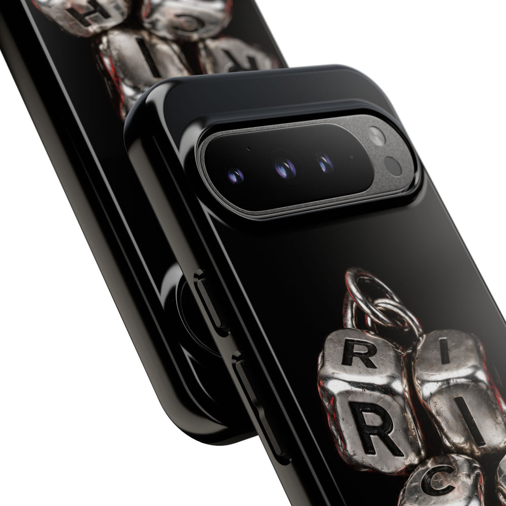 Metallic Dice 'RISK' Phone Case