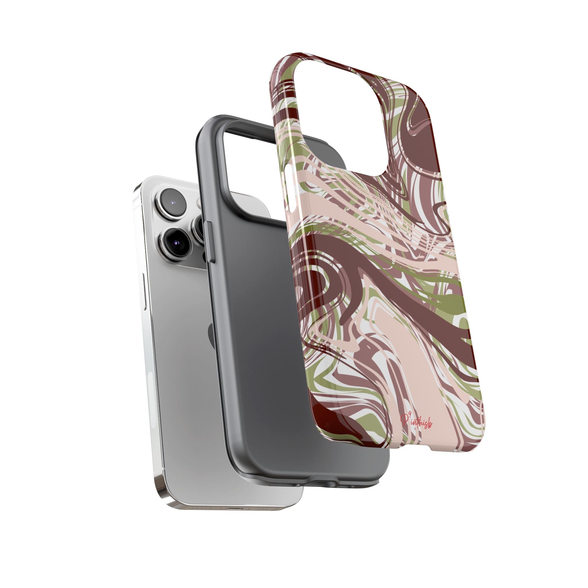 Abstract Marbled Tough Phone Case