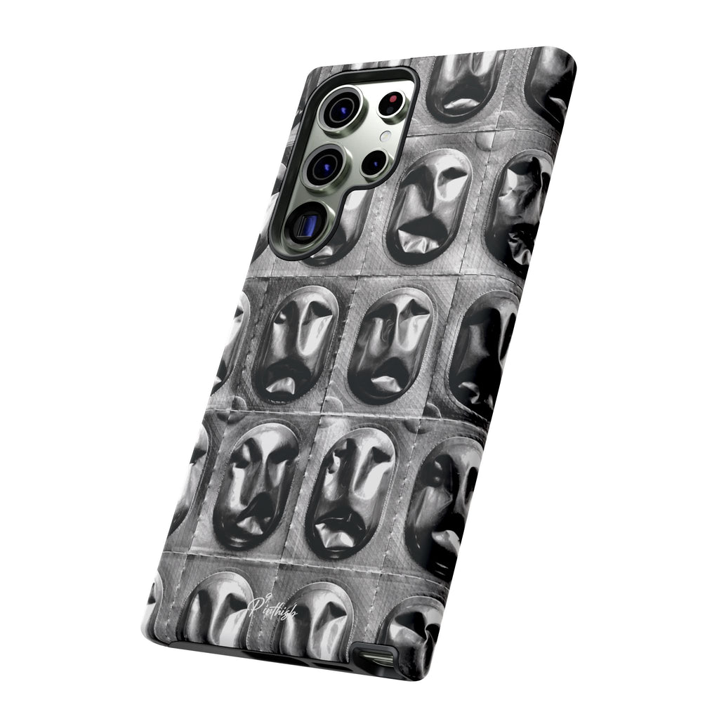 Metallic Mask Grid Tough Case