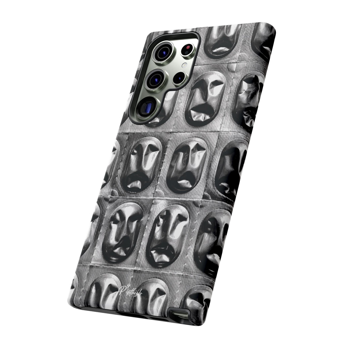 Metallic Mask Grid Tough Case