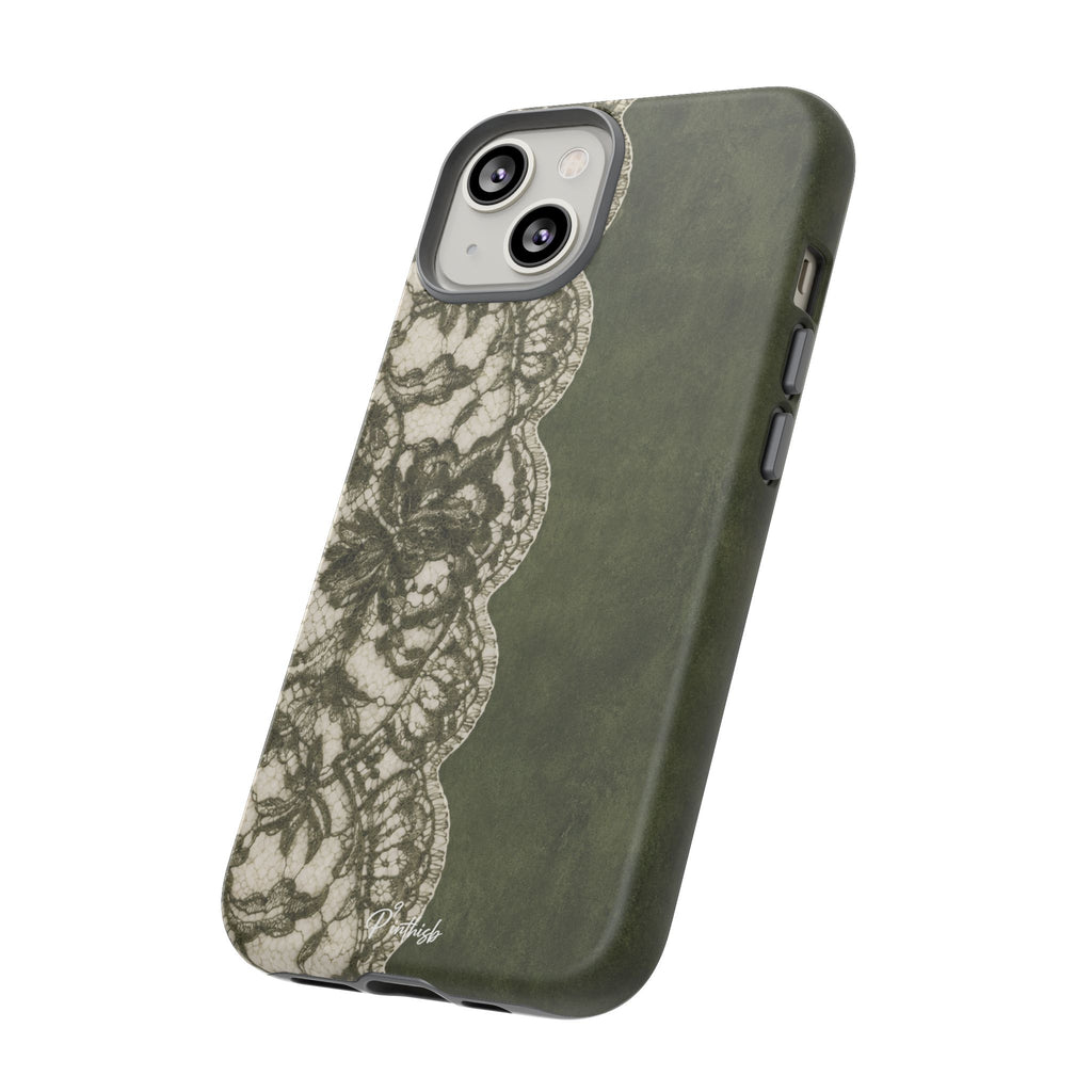 Olive Lace Tough Case