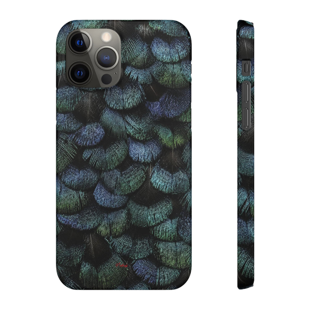 Iridescent Feather Snap Case