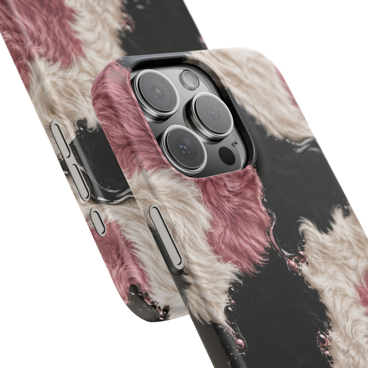 Cow Print Swirl Snap Case