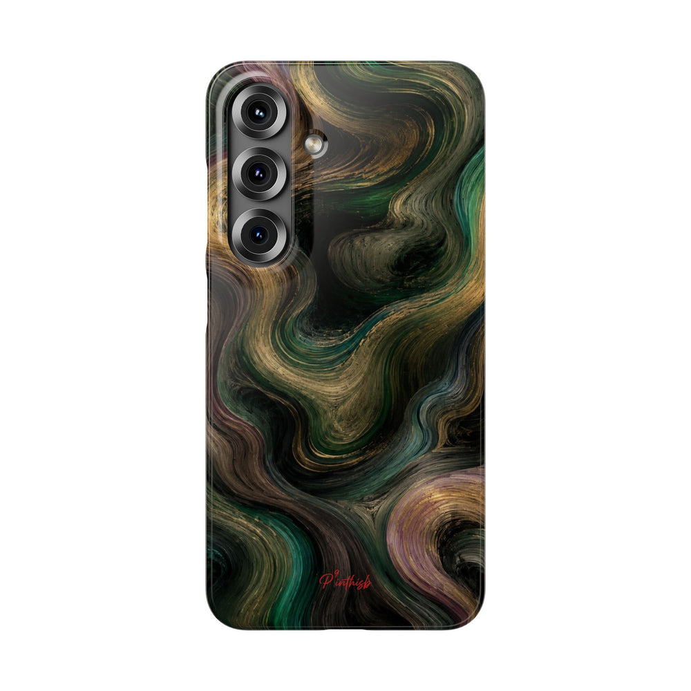 Marbled Forest Snap Phone Case
